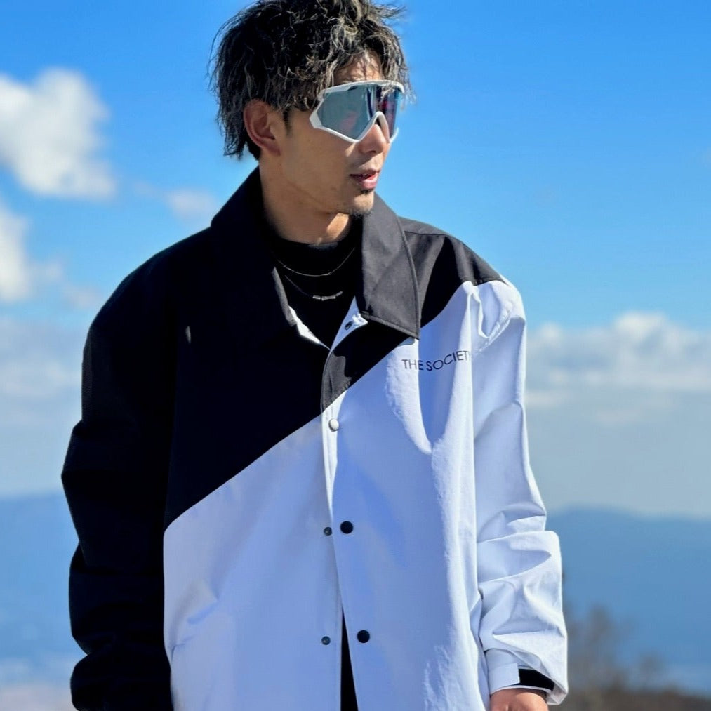 Coach jacket TSJ2202-WHxBL